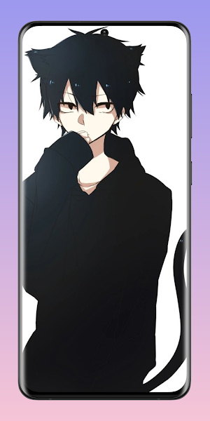 Anime Cat Boy Wallpaper HD 4K Screenshot 2