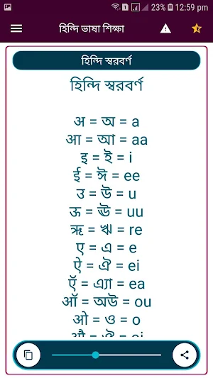 বাংলা থেকে হিন্দি ভাষা শিক্ষা বই / বাংলা টু হিন্দি Screenshot 2