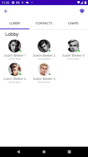 Justin Bieber Fake Video Call Screenshot 0
