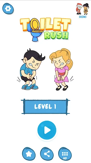 Toilet Rush : Draw Pee Screenshot 0