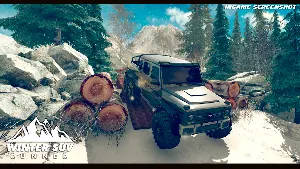 Winter SUV Mountains Runner Screenshot 3