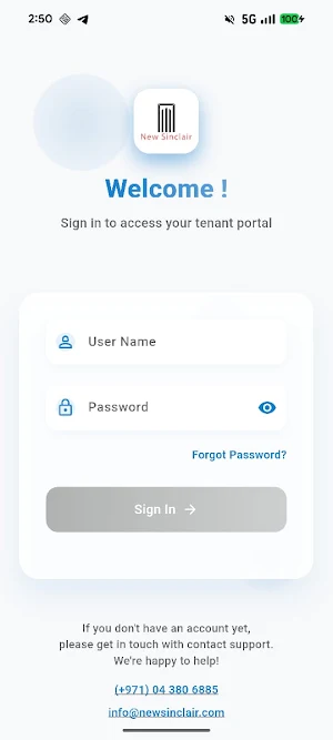 Tenant - Admin App Screenshot 1