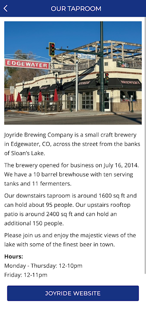 Joyride Brewing Company Screenshot 3