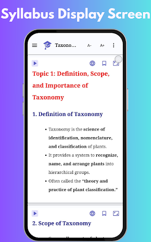 Taxonomy of Angiosperms Notes Screenshot 3