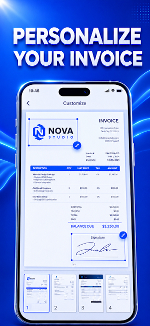 Invoice+ Offline Invoice Maker Screenshot 2