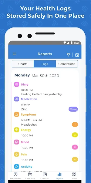 Symptom Tracker & Medicine, Health Symptoms Diary Screenshot 2