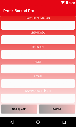 Pratik Barkod Sistemi (Pro) Screenshot 3