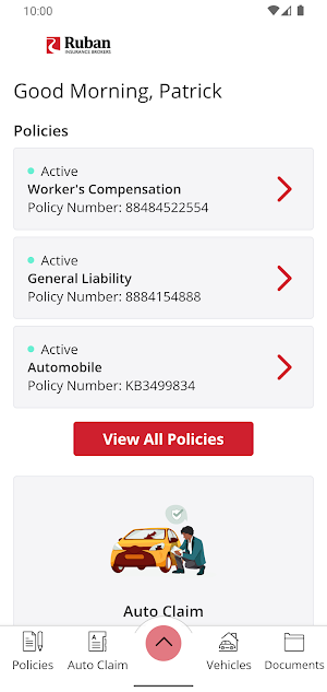 Ruban Insurance Brokers Online Screenshot 1