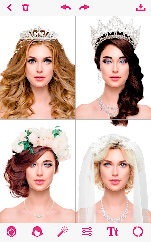 Wedding Hairstyles on photo Screenshot 0