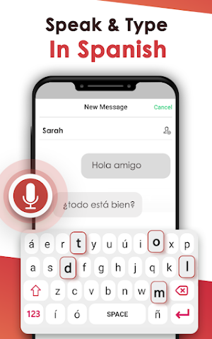 Speech to text Español Keyboard - Voice to Text Screenshot 1