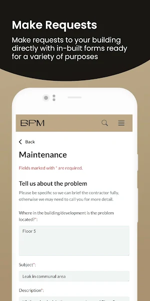 Bespoke Property Management Screenshot 2