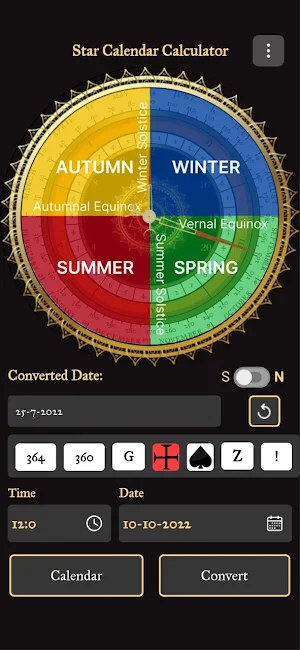 Star Calendar Calculator Screenshot 3