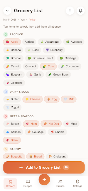 Pantryo - Family Grocery List Screenshot 1