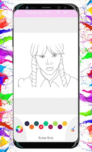 Wednesday Addams Coloring Book Screenshot 3