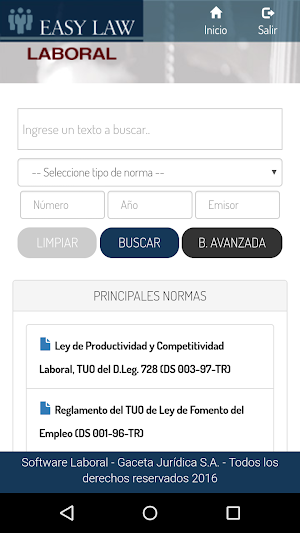Easy Law Laboral 1.0 Screenshot 3