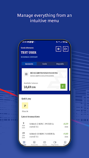 Patria Business Mobile Banking Screenshot 2
