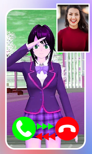 Sakura School Fake Video Call Screenshot 2