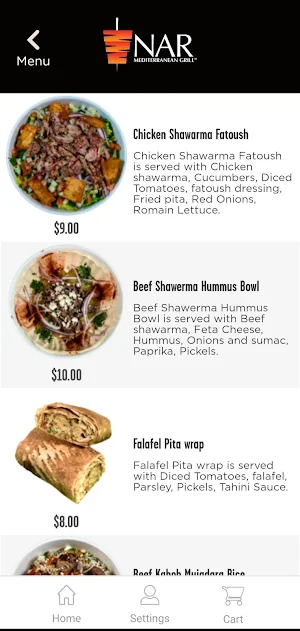 NAR Mediterranean Grill Screenshot 2