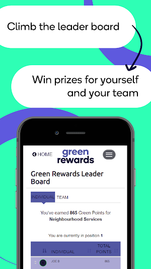 Charnwood; Green Rewards Screenshot 2