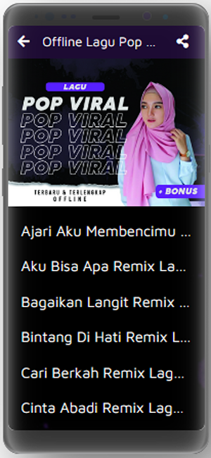 Lagu Pop Offline Ekstra Bass Screenshot 2