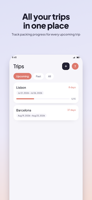 PackMeUp — AI Packing Lists Screenshot 3
