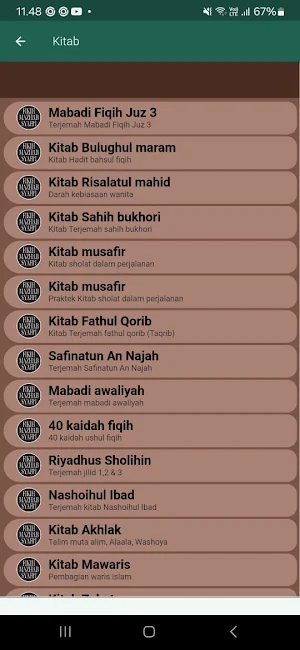 FIKIH IMAM SYAFII + TERJEMAH Screenshot 2