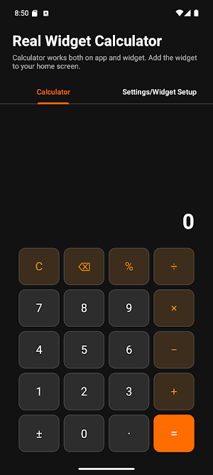 Real Widget Calculator Screenshot 3