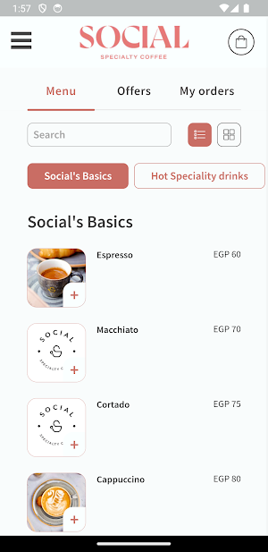 Social Specialty Coffee Screenshot 0