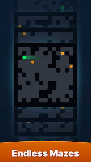 Rush Orange: Sliding Maze Screenshot 2
