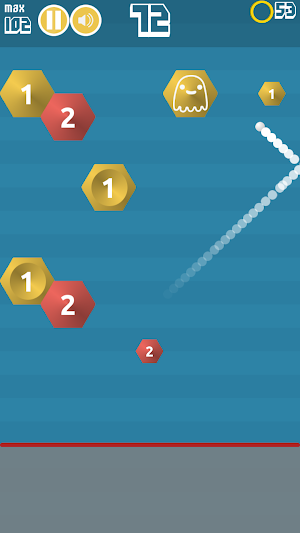 Hexa Blast - Hexagonal Brick Breaker Screenshot 1