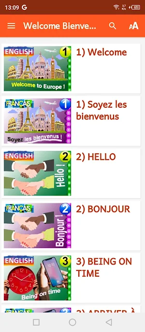 Welcome Bienvenu Screenshot 0