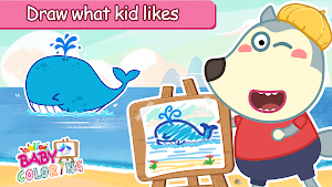 Wolfoo's Drawing Doodle, Color Screenshot 0