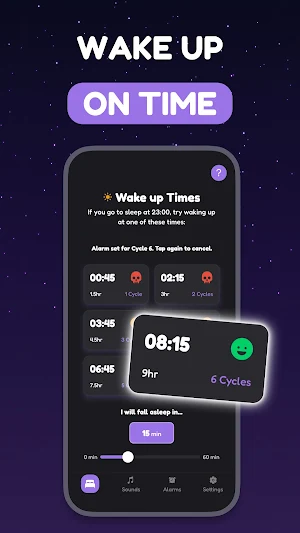 Smart Alarm Clock - FixSleep Screenshot 1