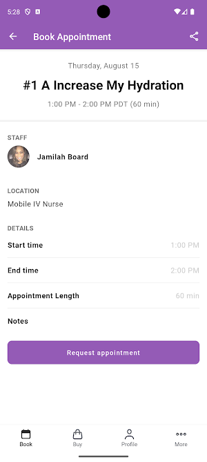 Mobile IV Nurse Screenshot 2