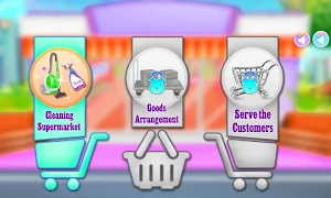 Cleaning and arranging a supermarket game Screenshot 0