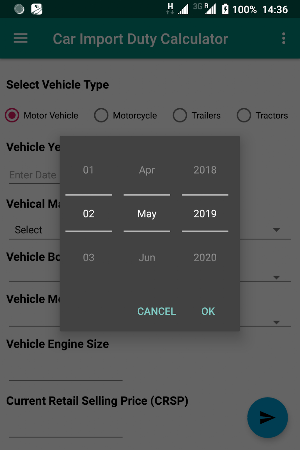 Kenya Car Import Duty Calculator Screenshot 1
