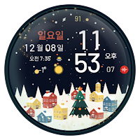 NW078한글: Digital watch face