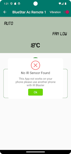 Remote Control for Bluestar AC Screenshot 1