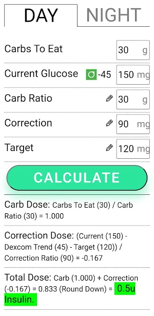 Insulin Calc Screenshot 0