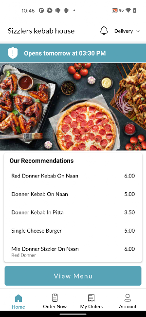 Sizzlers kebab house Screenshot 1