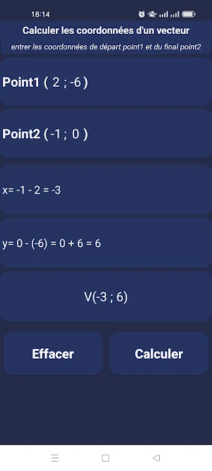 Vectors Calc Screenshot 3