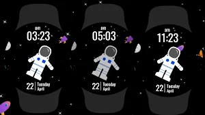 Astronaut Earth Watch Face Screenshot 3