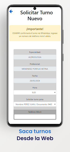 OSAMM Móvil Screenshot 3