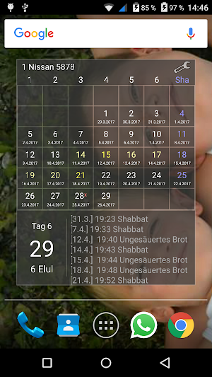 Jisrael Kalender Screenshot 2
