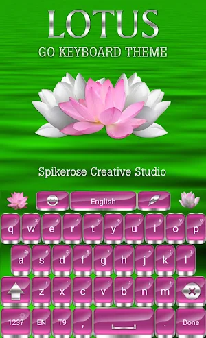 Lotus Go Keyboard theme Screenshot 0