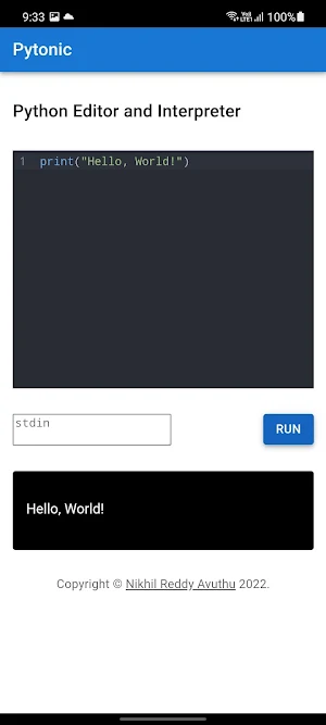 Pytonic - Python 3 Interpreter Screenshot 3