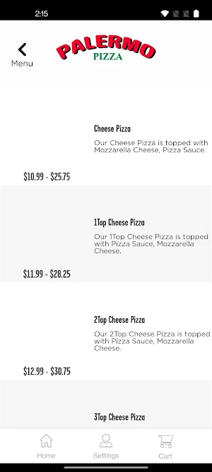 Palermo Pizza Screenshot 3