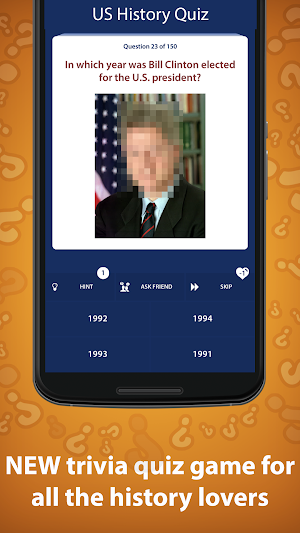 US History Quiz Screenshot 1