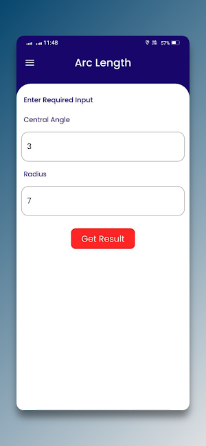 Arc Length Calculator Screenshot 1