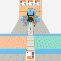 Line worker 3d bottle game 3d